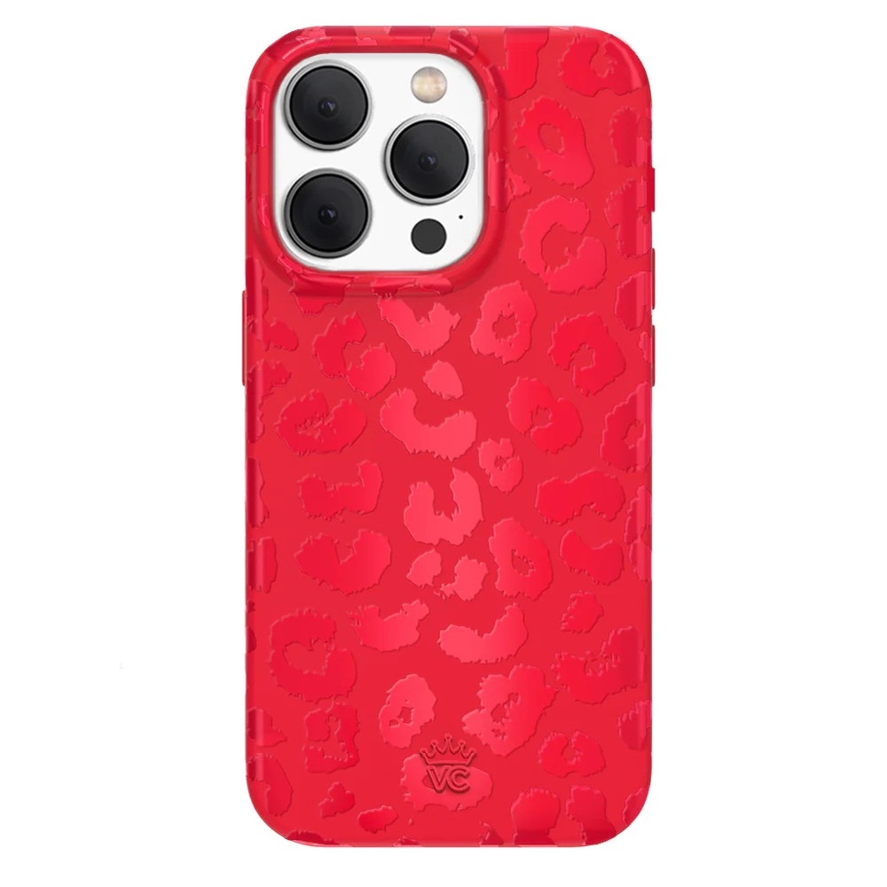 iPhone 15 Pro Case Velvet Caviar Red Leopard
